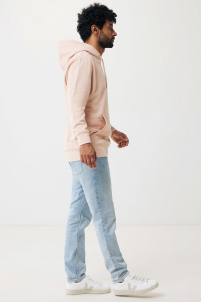 IQONIQ Rila Lightweight Hoodie aus recycelter Baumwolle, peach nectar XS