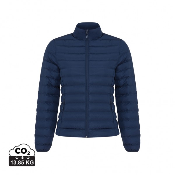 IQONIQ Maiko Damen Steppjacke aus recyceltem Polyester, navy blau XXXL
