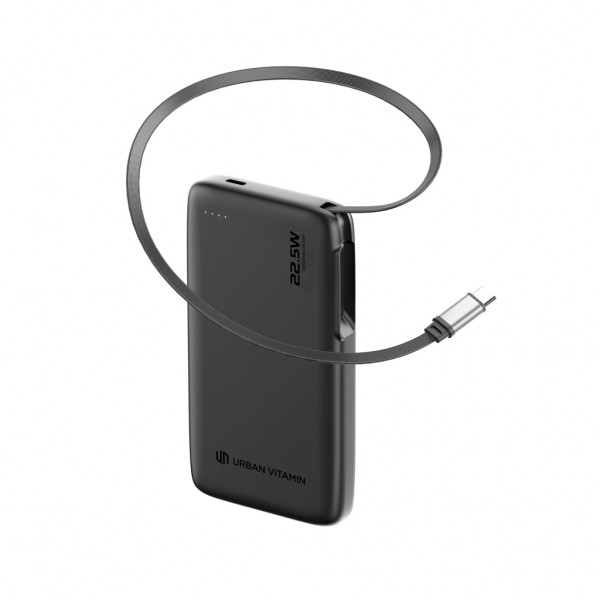 Urban Vitamin Emeryville 20W 10.000 mAh Powerbank, schwarz