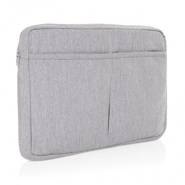 Laluka AWARE™ 15,6` Laptoptasche aus recycelter Baumwolle, grau