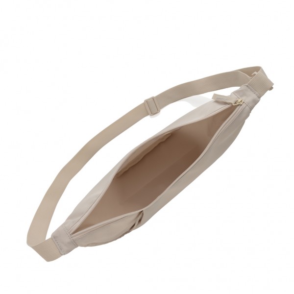 Crescent XL AWARE™ RPET Half-Moon Sling Tasche, beige
