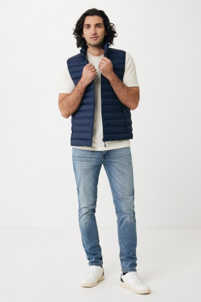 IQONIQ Meru Herren Bodywarmer aus recyceltem Polyester, navy blau XXL