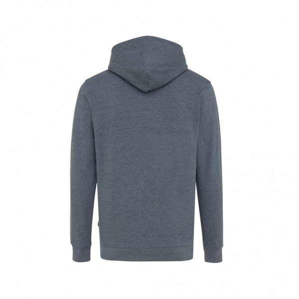 IQONIQ Torres ungefärbter Hoodie aus recycelter Baumwolle, heather navy XXXL