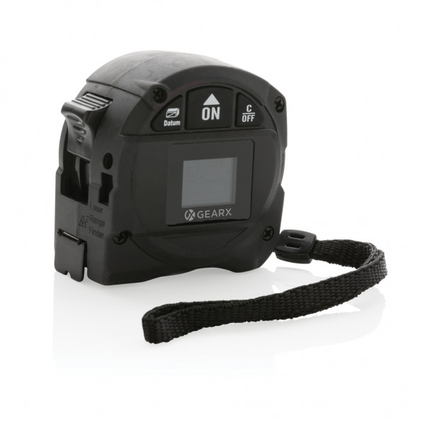 Gear X 5m Maßband mit 30m Laser, schwarz