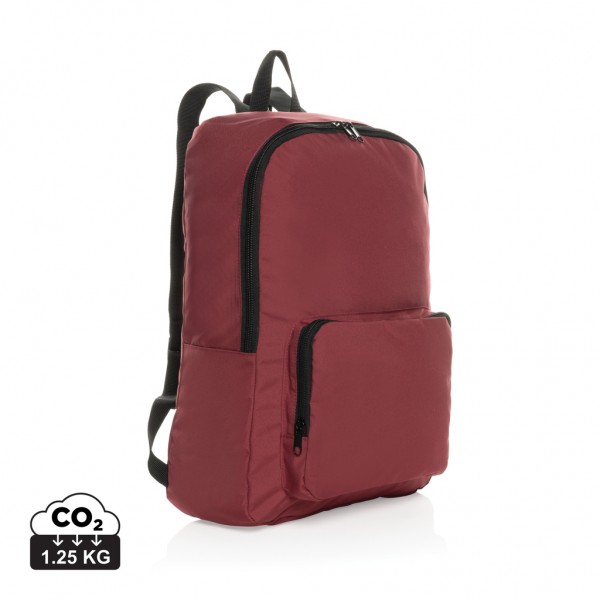 Dillon AWARE™ RPET faltbarer klassischer Rucksack, rot