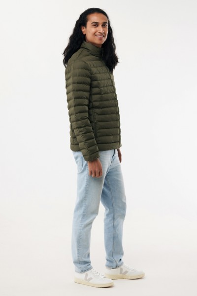 IQONIQ Maiko Herren Steppjacke aus recyceltem Polyester, khaki XXL