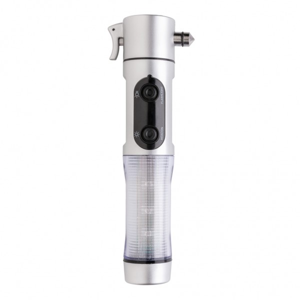 Notfalllicht mit Nothammer, silber