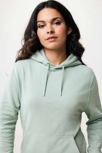 IQONIQ Rila Lightweight Hoodie aus recycelter Baumwolle, Iceberg green XXL