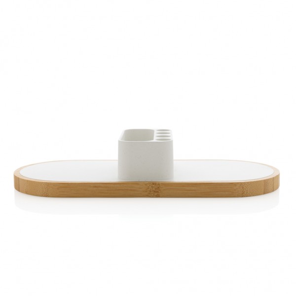 Ontario 10W Dual Charger aus Bambus & RCS rPlastik, weiß