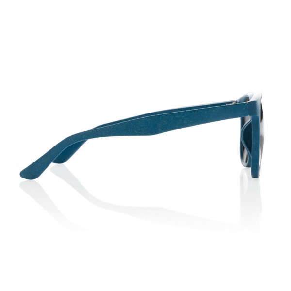 Weizenstroh Sonnenbrille, blau