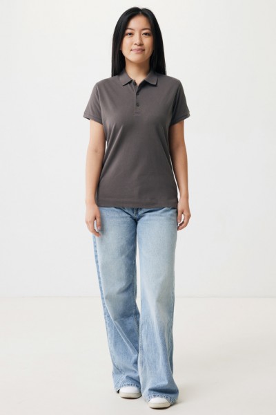 IQONIQ Yosemite Damen Piqué-Poloshirt aus rec. Baumwolle, anthrazit XL