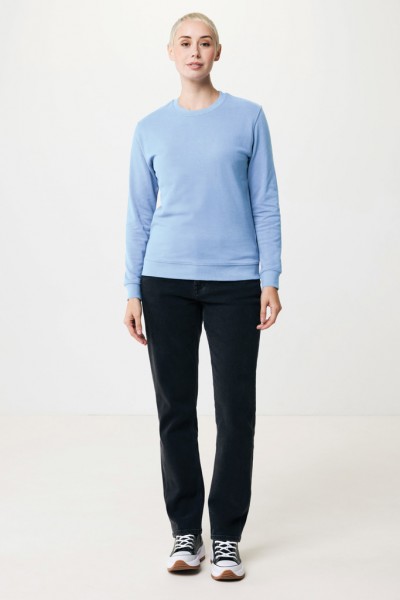 IQONIQ Zion Rundhals-Sweater aus recycelter Baumwolle, sky blue XXXL