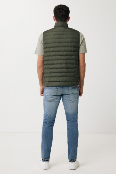 IQONIQ Meru Herren Bodywarmer aus recyceltem Polyester, khaki XXL