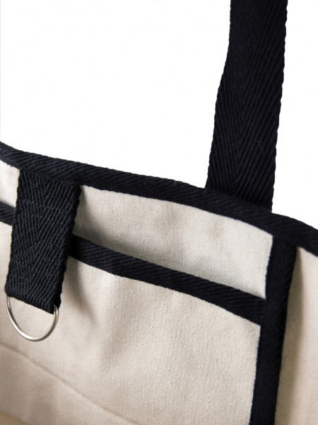 VINGA Volonne AWARE™ Strandtasche aus recyceltem Canvas, off white
