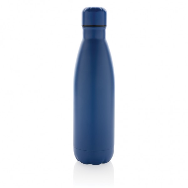 Eureka einwandige Wasserflasche aus RCS rec. Stainless-Steel, blau