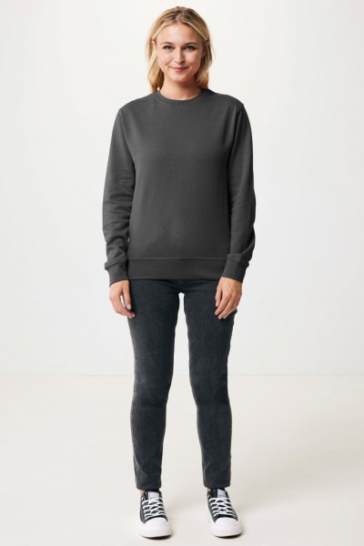 IQONIQ Etosha Lightweight Sweater aus recycelter Baumwolle, anthrazit XS