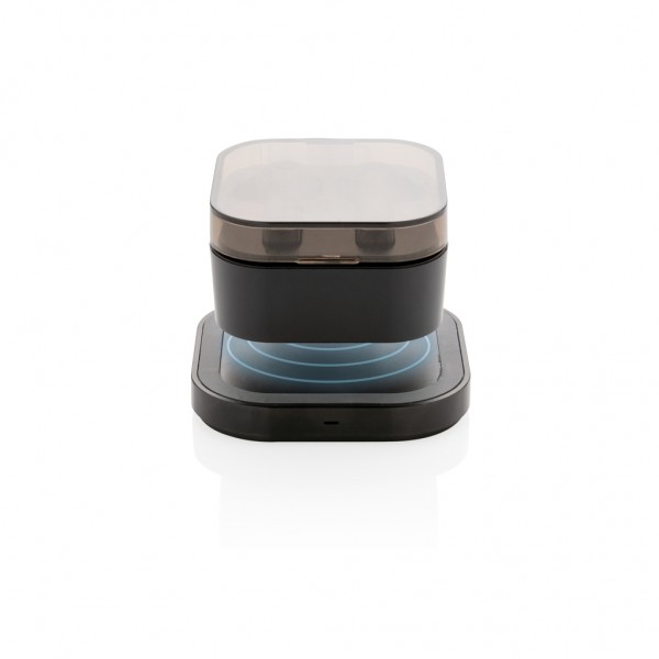 TrueWireless Ohrhörer in kabelloser Ladebox, schwarz