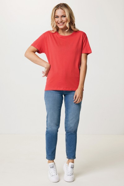 IQONIQ Yala Damen T-Shirt aus recycelter Baumwolle, luscious red M