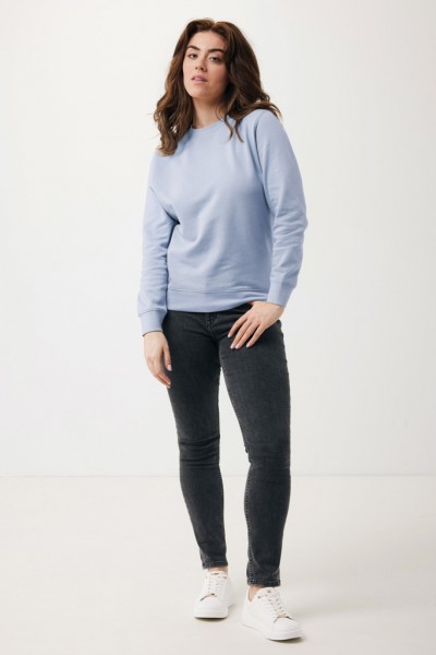 IQONIQ Etosha Lightweight Sweater aus recycelter Baumwolle, sky blue XXXL