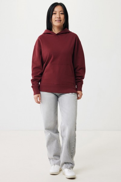 IQONIQ Yoho Relax-Hoodie aus recycelter Baumwolle, burgunderrot XXL