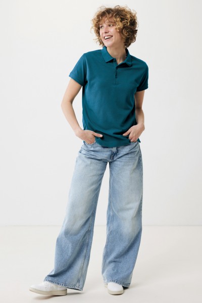 IQONIQ Yosemite Damen Piqué-Poloshirt aus rec. Baumwolle, dark teal XXL