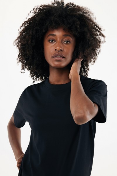 IQONIQ Nikko Heavyweight T-Shirt aus recycelter Baumwolle, schwarz XL