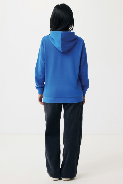 IQONIQ Rila Lightweight Hoodie aus recycelter Baumwolle, Königsblau L