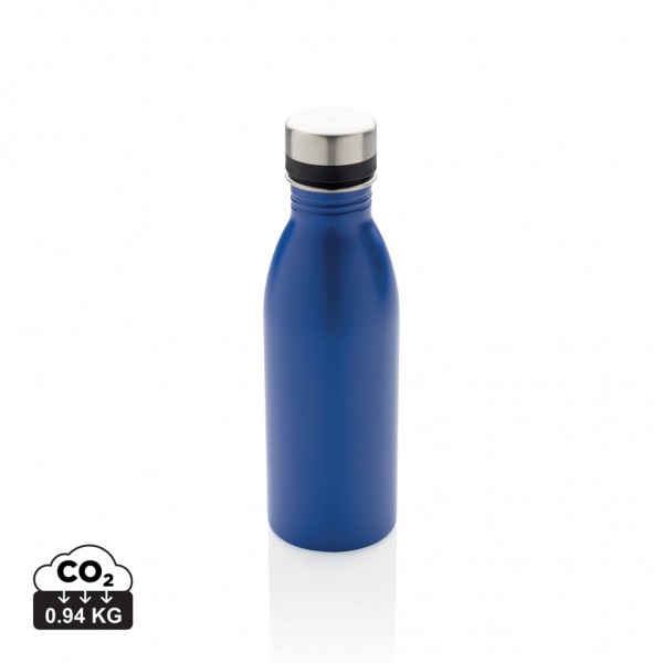 Deluxe Wasserflasche aus RCS recyceltem Stainless-Steel, blau