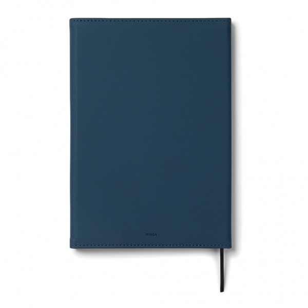 VINGA Baltimore GRS-zertifiziertes Papier & PU-Notizbuch, navy blau