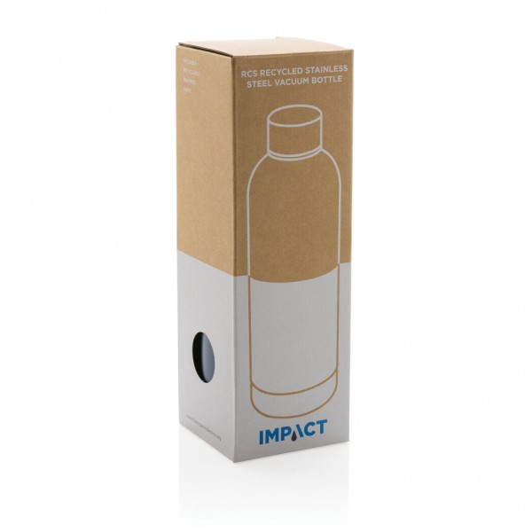 Impact Vakuumflasche aus RCS recyceltem Stainless-Steel, blau