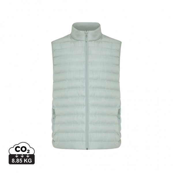 IQONIQ Meru Herren Bodywarmer aus recyceltem Polyester, Iceberg green S
