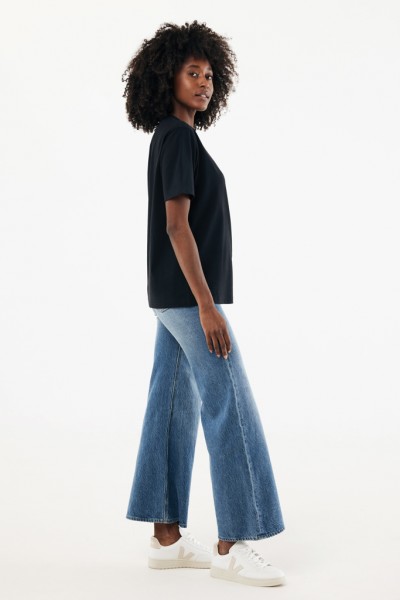 IQONIQ Nikko Heavyweight T-Shirt aus recycelter Baumwolle, schwarz L