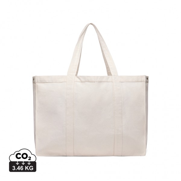 VINGA Hilo AWARE™ Maxi-Tasche aus recyceltem Canvas, off white