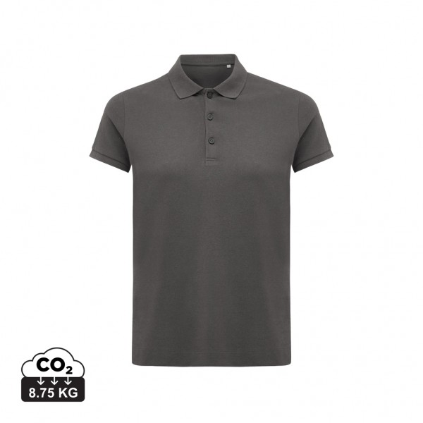 IQONIQ Yosemite Damen Piqué-Poloshirt aus rec. Baumwolle, anthrazit XL