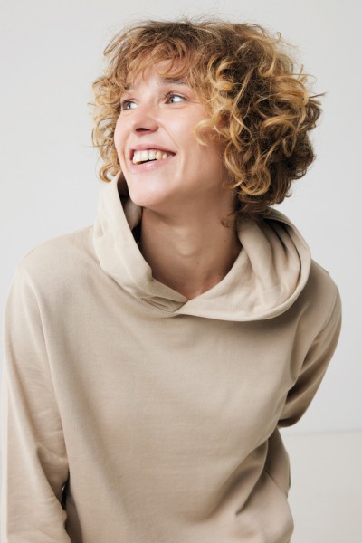 IQONIQ Yengo Hoodie mit Seitentaschen aus rec. Baumwolle, desert XXL