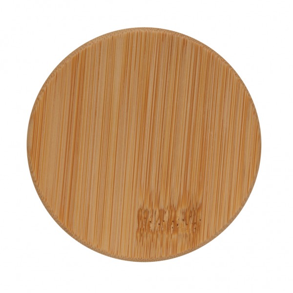 2-tlg Set Borosilikatgläser mit Bambusdeckel 350ml, transparent