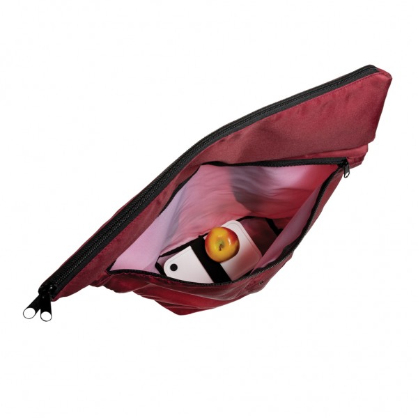 Dillon AWARE™ RPET faltbarer Lightweight-Rucksack, rot