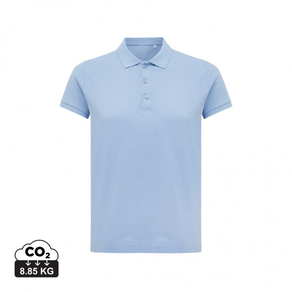 IQONIQ Yosemite Damen Piqué-Poloshirt aus rec. Baumwolle, sky blue M