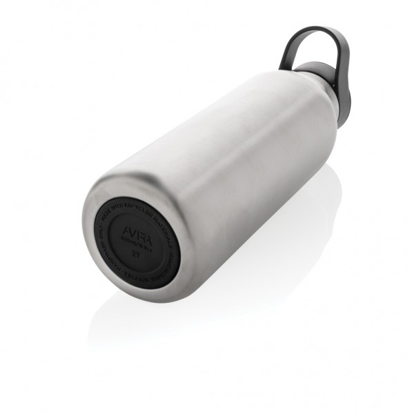 Avira Ara RCS Re-Steel Fliptop Wasserflasche 500ml, silber