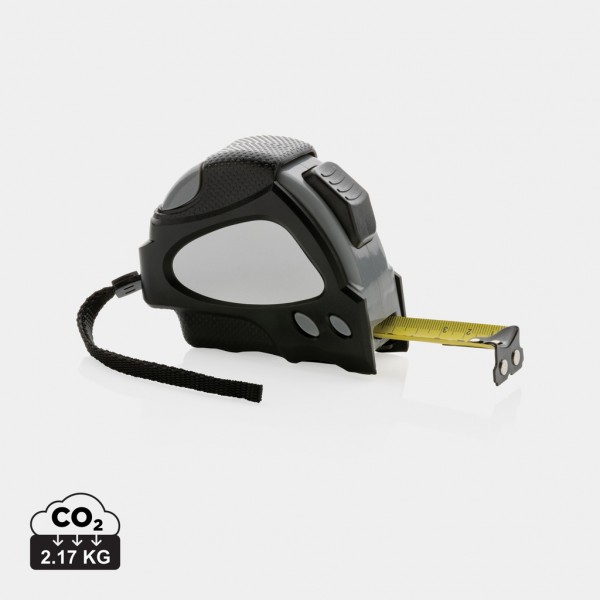 Auto-Stop-Maßband aus recyceltem Kunststoff, 8m/25mm, schwarz