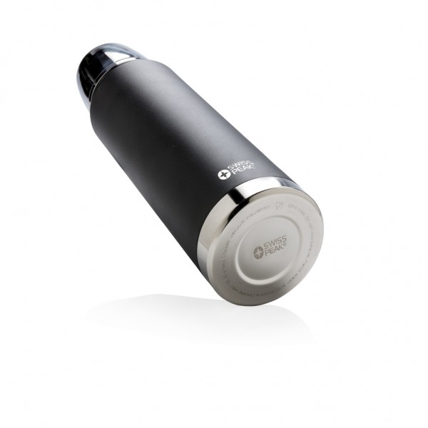 Swiss Peak Elite 1l Kupfer Vakuum Flasche, schwarz