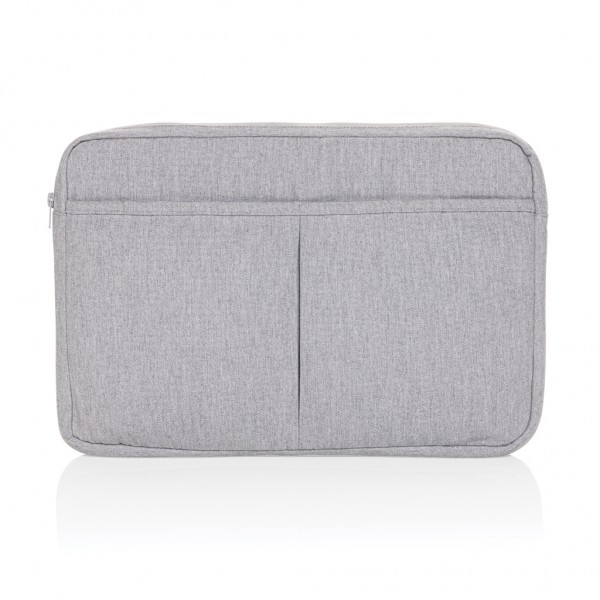 Laluka AWARE™ 15,6` Laptoptasche aus recycelter Baumwolle, grau
