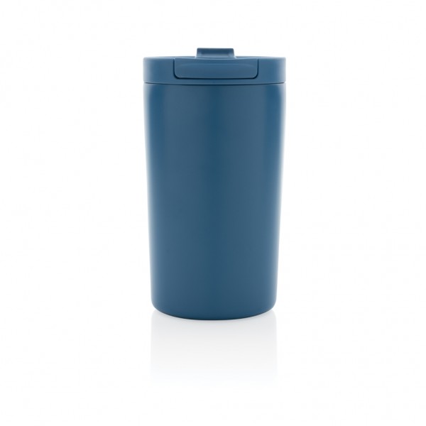 Doppelwandiger Vakuum-Becher aus RCS recyceltem SS, blau