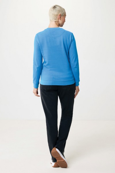 IQONIQ Zion Rundhals-Sweater aus recycelter Baumwolle, tranquil blue XL