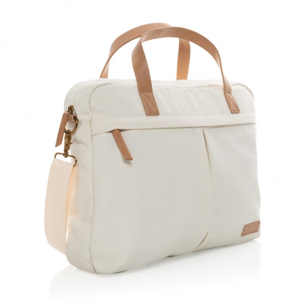 Impact AWARE™ 16 oz. rCanvas Laptop-Tasche, off white