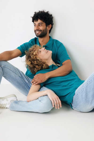 IQONIQ Yosemite Piqué-Poloshirt aus recycelter Baumwolle, verdigris XXXL