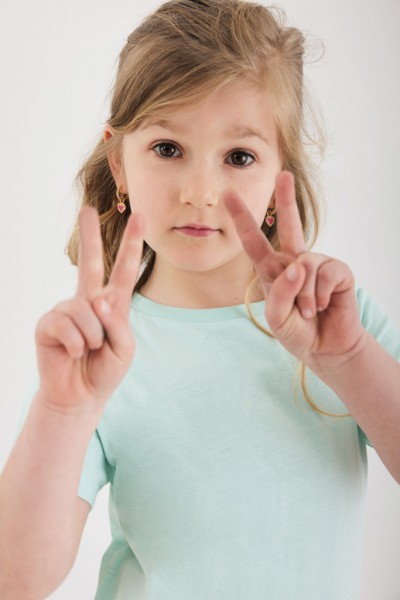 IQONIQ Koli Kids T-Shirt aus recycelter Baumwolle, crushed mint 78