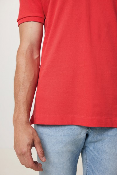 IQONIQ Yosemite Piqué-Poloshirt aus recycelter Baumwolle, luscious red S