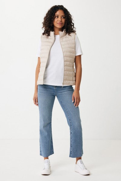IQONIQ Meru Damen Bodywarmer aus recyceltem Polyester, beige XXL