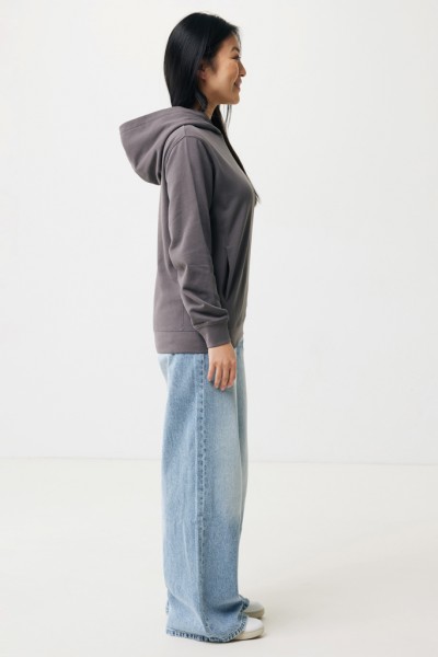 IQONIQ Yengo Hoodie mit Seitentaschen aus rec. Baumwolle, anthrazit XL